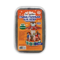 Глина для лепки натуральная Calligrata, 1 кг, в порошке, самоотвердевает, подходит для обжига, голубая