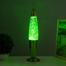 Лава-лампа "Ракета" 1х30Вт Е14-R39 (блестки) зеленый 11х11х41см
