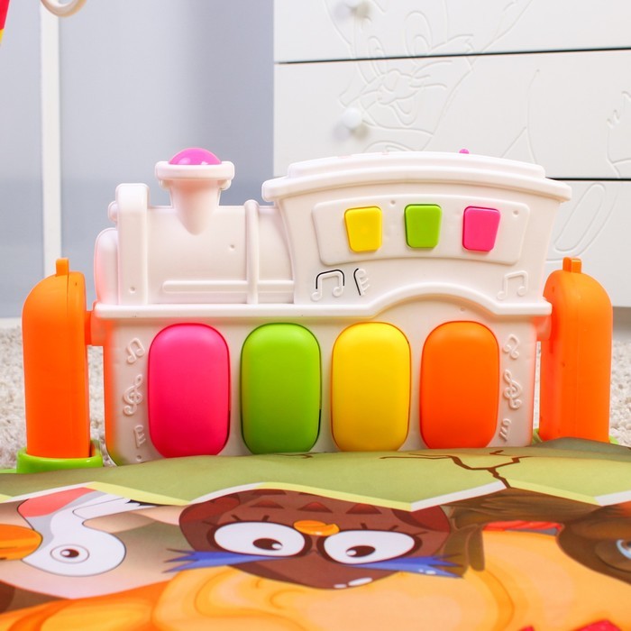 Развивающий коврик «Сказочные птицы», с пианино, р -р 85х85х0,5 см.