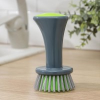 Щётка для посуды с высокой ручкой Доляна «Цилиндр», 7×13 см, МИКС