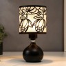 Лампа настольная  "Лотосы" E27 40Вт черный 14х14х28 см RISALUX