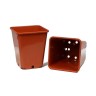Горшок для рассады, 5 л, 19.5 × 19.5 × 23 см, терракотовый, Greengo