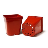 Горшок для рассады, 5 л, 19.5 × 19.5 × 23 см, терракотовый, Greengo