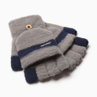 Митенки подростковые MINAKU, 21 см, серые