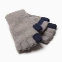 Митенки подростковые MINAKU, 21 см, серые