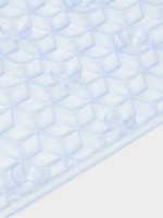 Коврик для ванной на присосках Доляна «Стеллар», 66×36 см, прозрачный