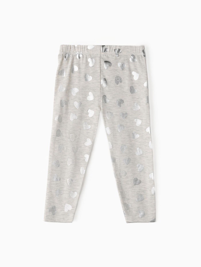 Лосины Крошка Я «Сердце», рост 68-74 см, серые