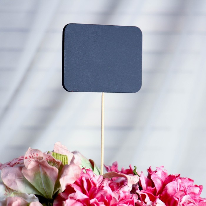Топпер меловой "Прямоугольник" на шпажке Дарим Красиво