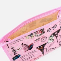 Косметичка на молнии, цвет серый