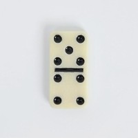 Домино "Форкас", в чехле, 9х15 см, черное