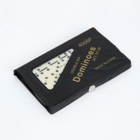 Домино "Форкас", в чехле, 9х15 см, черное