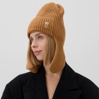 Шапка-ушанка MINAKU, р-р 56-58, цвет песочный