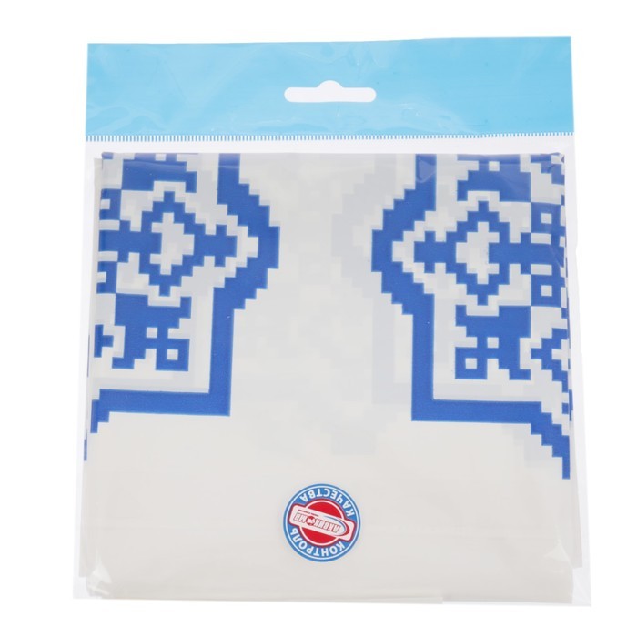 Скатерть без основы одноразовая «Русские узоры», 110×220 см