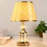 Лампа настольная с подсветкой "Кристал" 1х40Вт Е27 золото 26х26х39 см RISALUX