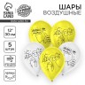 Воздушные шары латексные 12" «Гусь. С ДР», 5 шт.