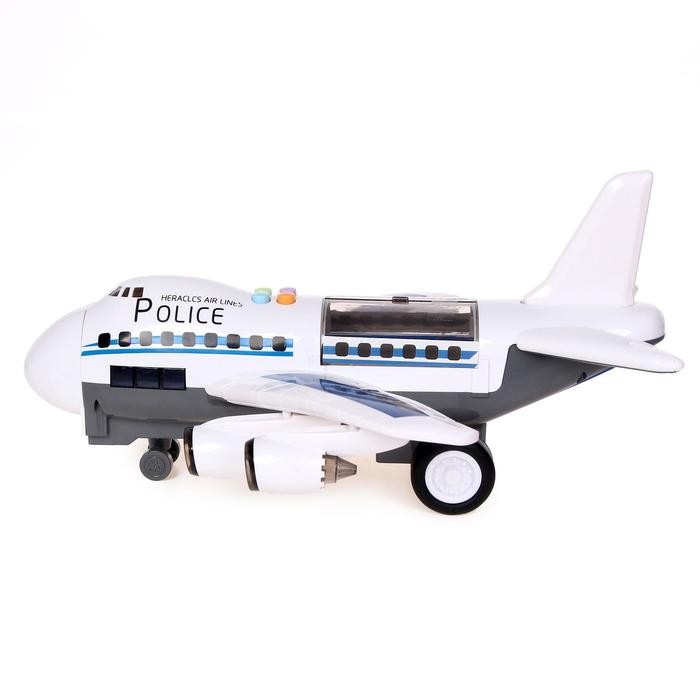 Парковка «Полицейский самолет», с машинками, световые и звуковые эффекты