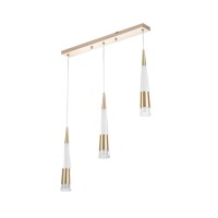 Светильник BayerLux "Галассия" 3хLED 9Вт золото 50х3,2х32-182120 см