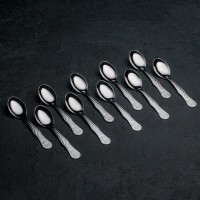 Ложка чайная детская «Лёвушка», h=12,5 см, толщина 1,2 мм, цвет серебряный