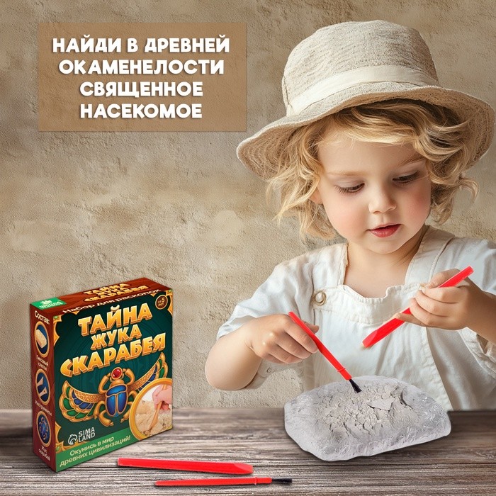 Набор для раскопок «Тайна жука Скарабея»