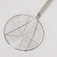 Шумовка для фритюра, 53×20 см, цвет серебряный