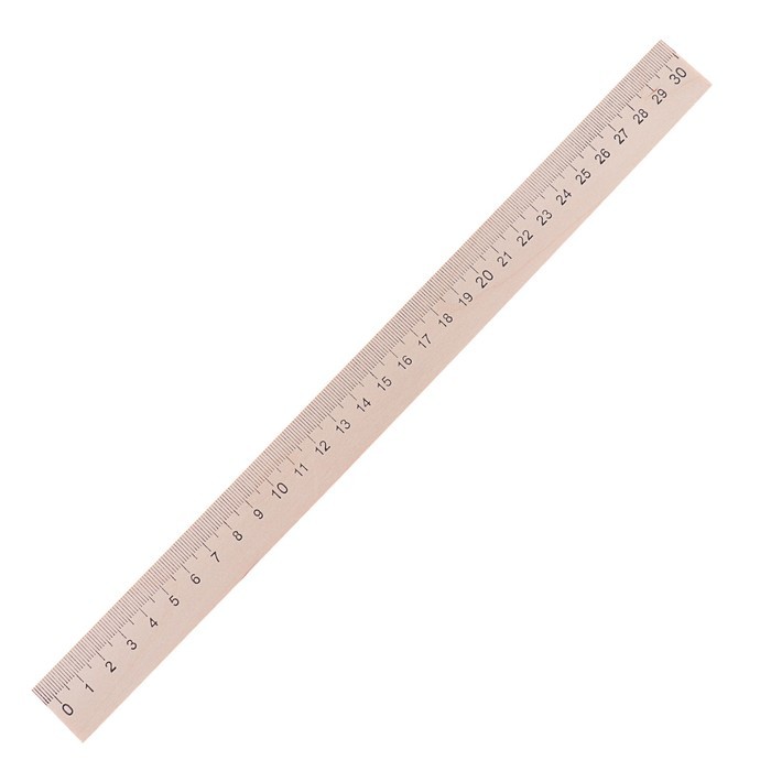 Линейка деревянная ЛМП 300 Calligrata, 30 см
