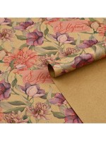 Бумага упаковочная крафтовая «8 марта», 50×70 см