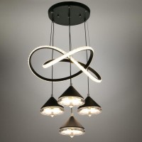 Светильник 1636/5 LED 130Вт 3000-6000К черный 41х45х114 см BayerLux