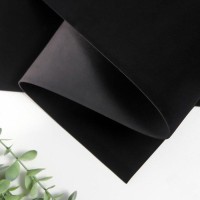 Фоамиран флоковый 1,8 мм (Чёрный) 50х70 см