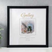 Фоторамка пластик Gallery 25х25 см, 641877-11, чёрный (пластиковый экран)