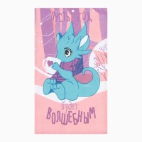 Полотенце новогоднее Доляна "Волшебный год" 28х46 см, 100% хл, рогожка 164 г/м2