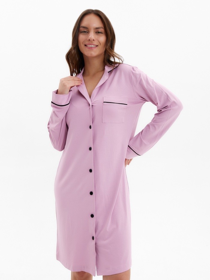 Сорочка ночная женская MINAKU: Home collection, розовая, размер 54