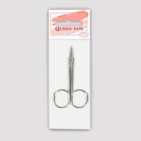 Ножницы маникюрные, для кутикулы, загнутые, 8,5 см, цвет серебристый