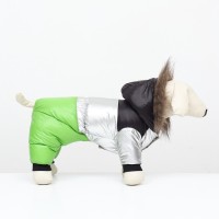 Комбинезон «Пушок», размер 18 (ДС 40 см, ОГ 50 см, ОШ 38 см), зелёный