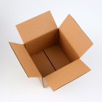 Коробка складная, бурая, для упаковки, хранения и переезда, 15×15×12 см