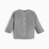 Кардиган вязаный Крошка Я, рост 80-86, серый