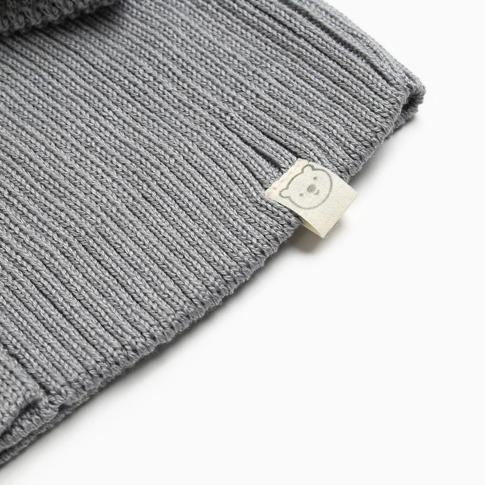 Кардиган вязаный Крошка Я, рост 80-86, серый