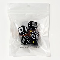 Кости игральные, 2.5 × 2.5 см, набор 4 шт