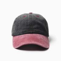 Кепка мужская MINAKU, цвет черный/малиновый, р-р 56-58