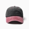 Кепка мужская MINAKU, цвет черный/малиновый, р-р 56-58