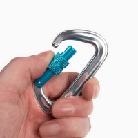 Карабин с муфтой «Мастер К», 8×4.5 см, 26 KN, серебристый