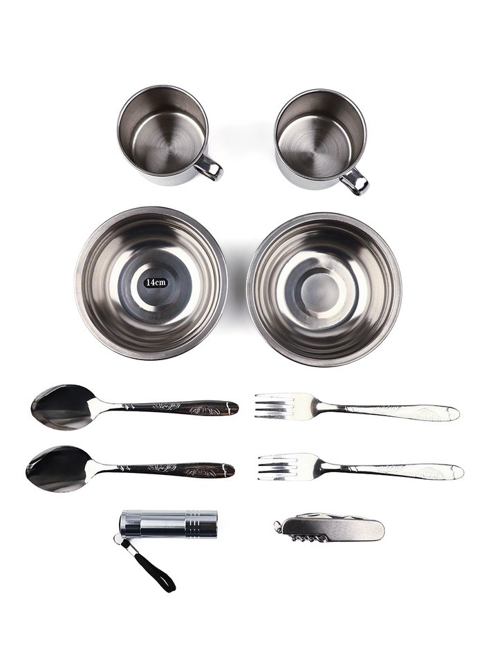 Набор посуды для пикника «Путешествия», 10 предметов