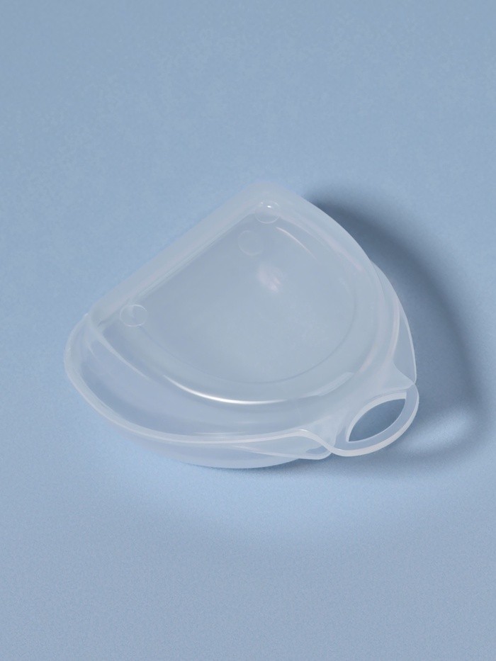 Контейнер для протезов, стоматологический, 8×7×3 см, прозрачный