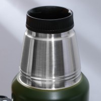 Термос «Покорять», 1.2 л, зеленый, сохраняет тепло 16-18 ч