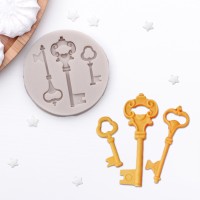 Молд «Три ключа», 6,5×1 см, цвет МИКС