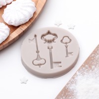 Молд «Три ключа», 6,5×1 см, цвет МИКС