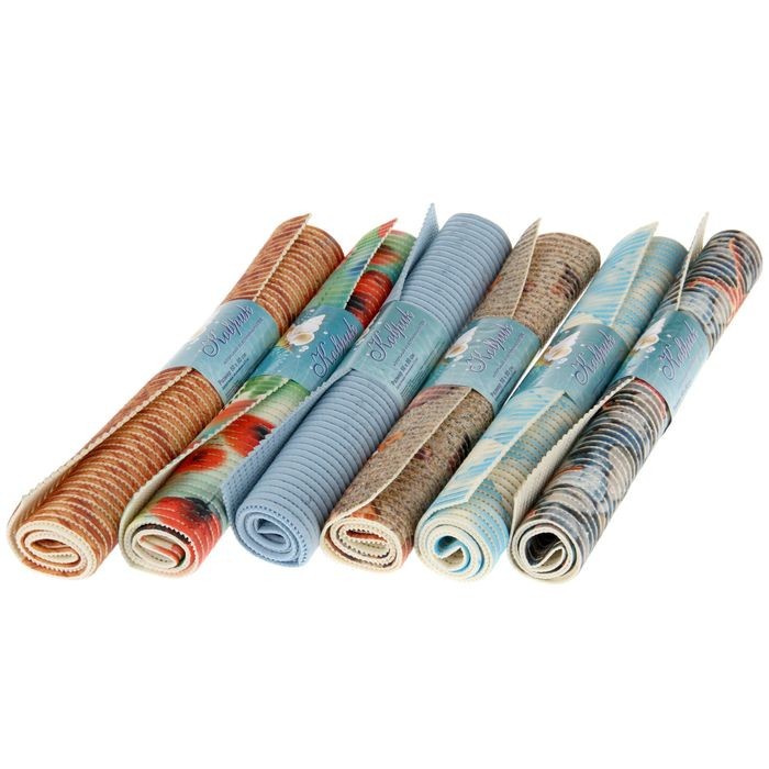 Коврик для ванной комнаты «Ассорти», 50×80 см, ПВХ, цвет МИКС Коврик для ванной комнаты «Ассорти», 50×80 см, ПВХ, цвет МИКС