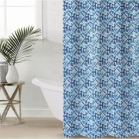 Штора для ванной Доляна «Плитка», 180×180 см, ПВХ