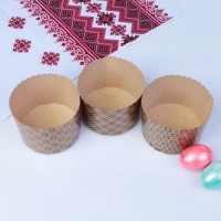 Форма бумажная для кекса, маффинов и кулича  "Новый стандарт МИКС" 110 x 85 мм,