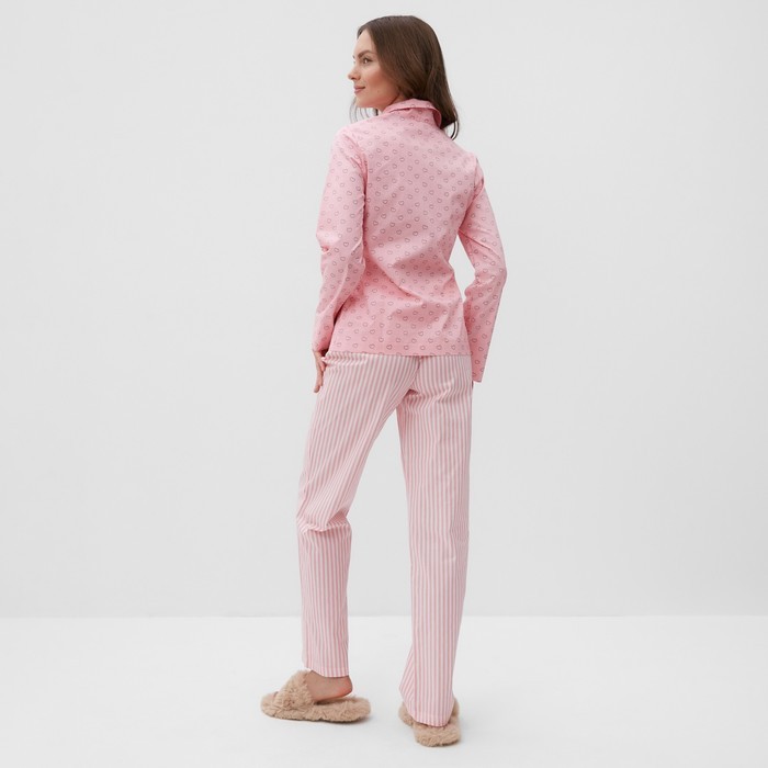 Пижама женская (рубашка и брюки) KAFTAN "Сердца" размер 40-42