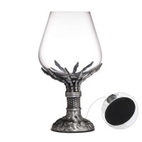 Бокал для коньяка «Рука скелета», 550 мл, стекло, серебристый